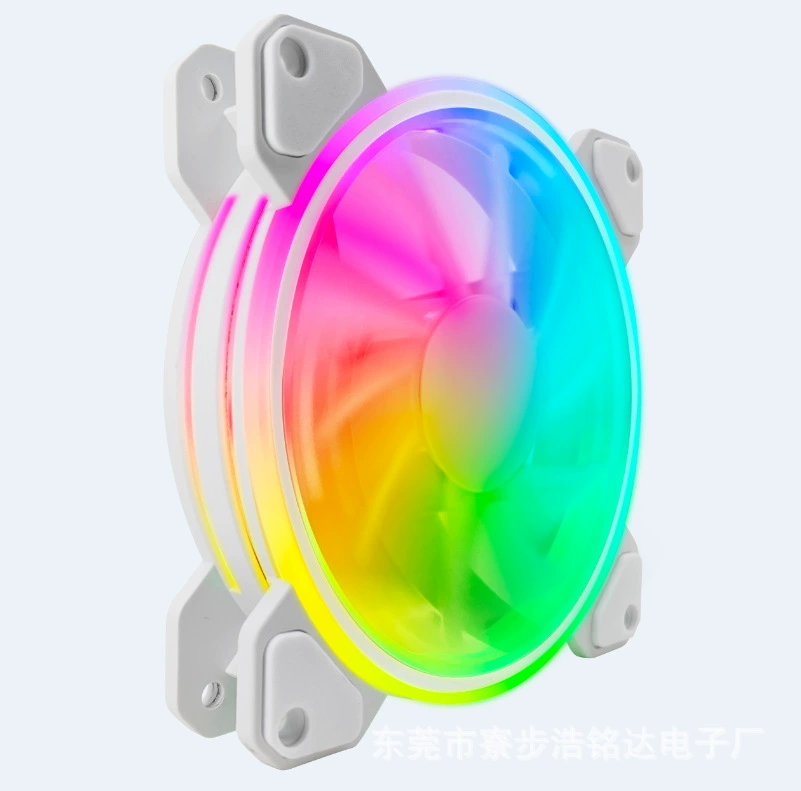 Подсвечиваемый корпусной вентилятор 120×25 мм, варианты ARGB/RGB, бесшумный телескопический дизайн NS