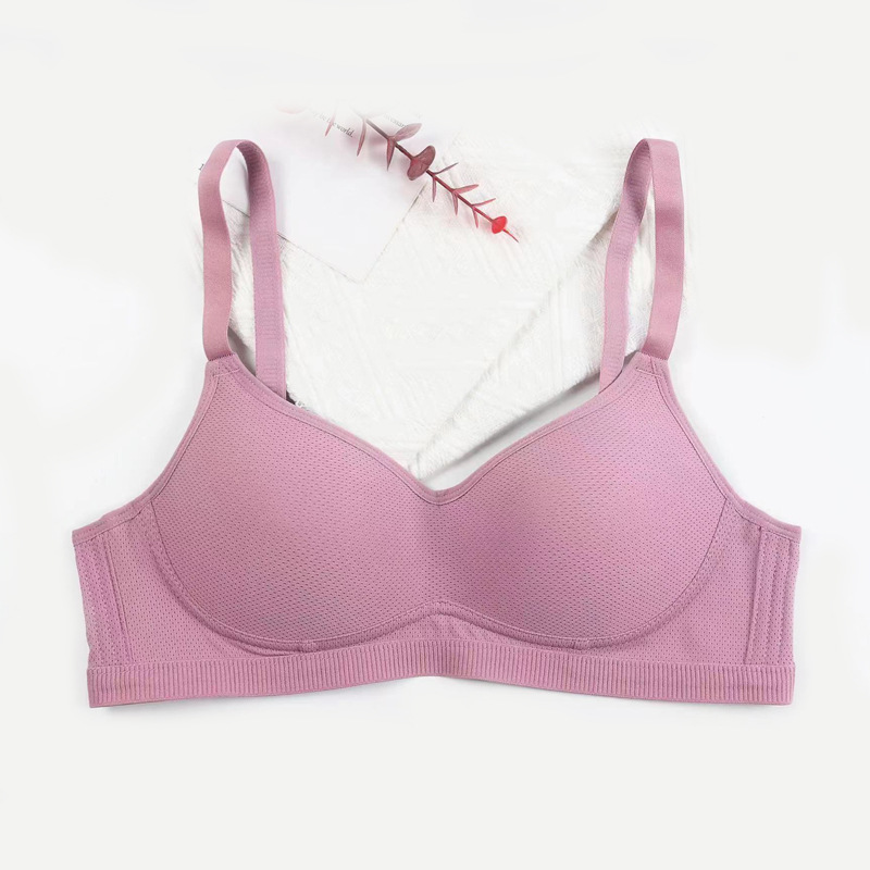 Comercio exterior spot gran sujetador de mujer transpirable ultra delgado sin anillo de acero para juntarse anti-caída ropa interior cómoda de mujer