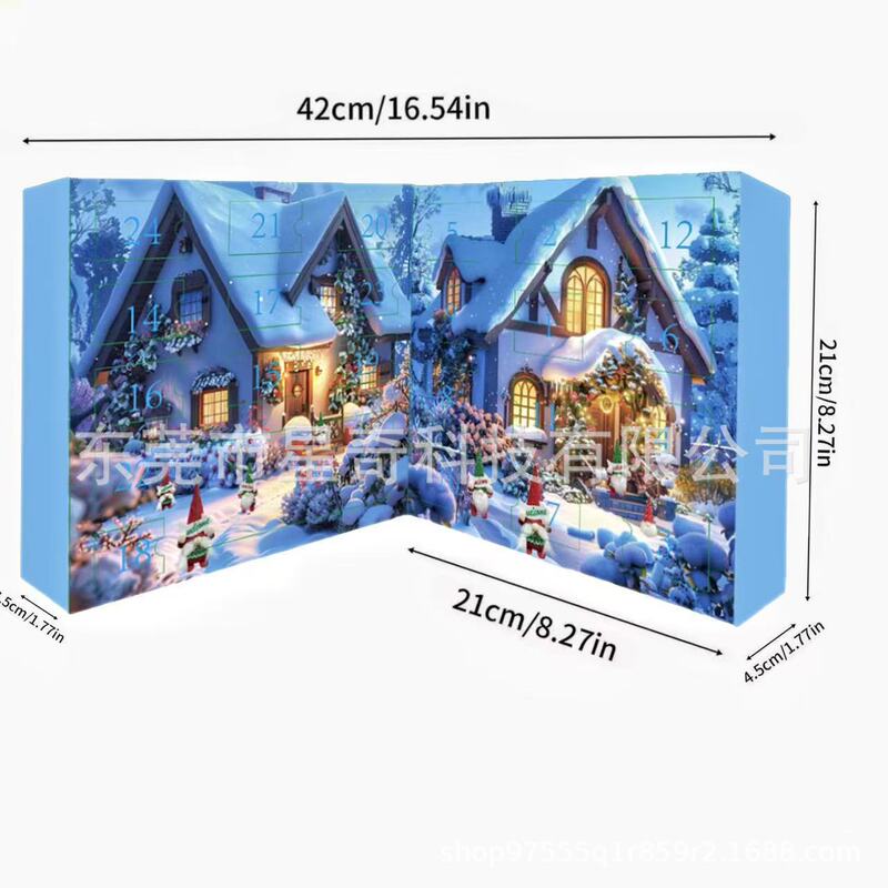 Christmas Gnome Advent Calendar跨境 2025圣诞节侏儒降临日历|undefined