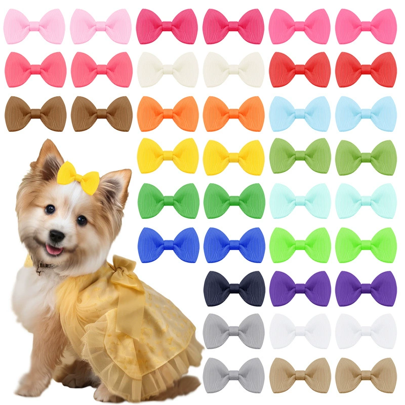 Amazon Pet сплошной цвет бант для волос