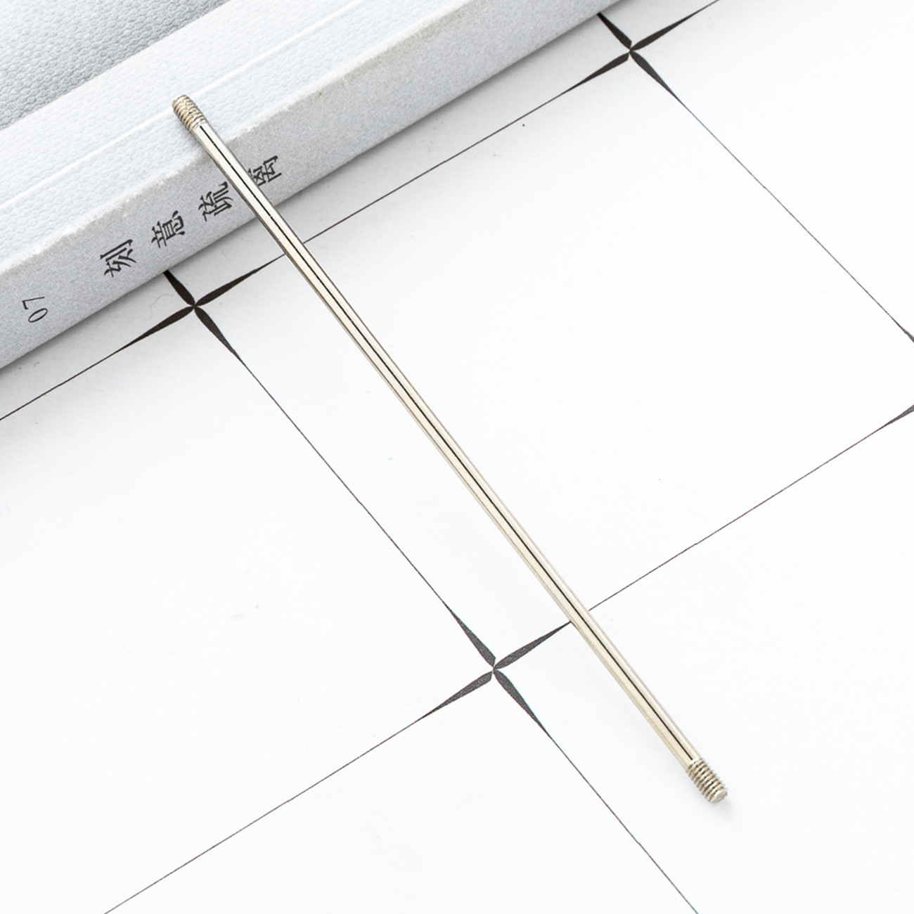 DIY llavero especial alargado barra de acero inoxidable llavero transfronterizo personalizado en stock rápido reemplazo de alambre de hierro