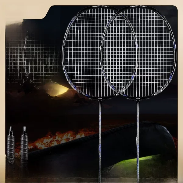 Authentic Oreid Badminton Racket Carbon Fiber Double Beat Badminton Set Ultra Light Single Beat Offensive Durable Full