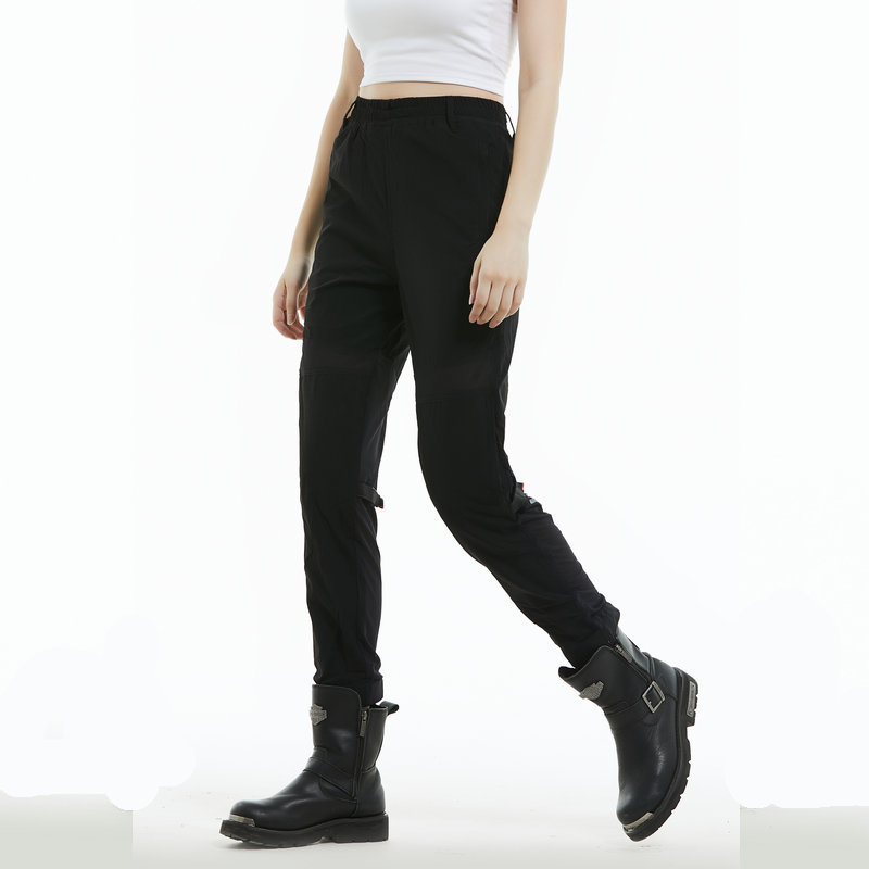 VOLERO motocicleta pantalones de montar verano de las mujeres malla de dos vías circulación transpirable motocicleta casual estiramiento pantalones resistentes a la caída
