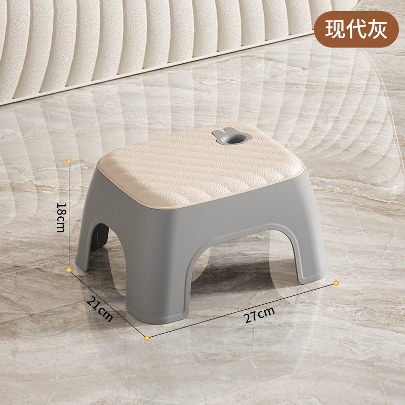 家用小凳子门口换鞋凳高级感加厚矮凳客厅茶几儿童塑料板凳可叠放|undefined
