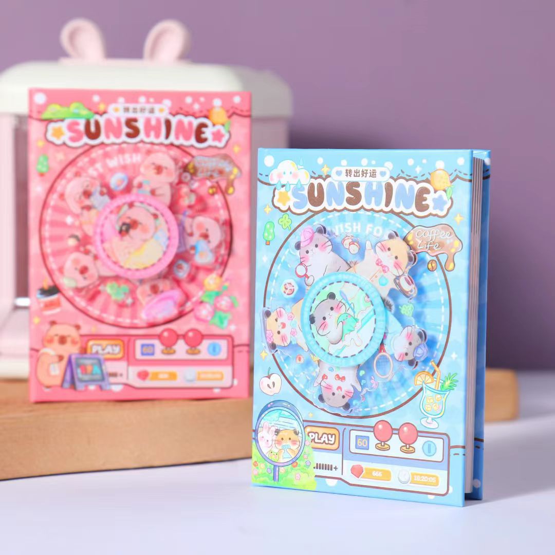 Transferencia creativa de páginas de color de bolsillo cuaderno de notas de alto valor de la cara regalo de los estudiantes primarios recompensas mini cuaderno