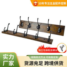 跨境入户门挂衣钩门后衣帽挂钩锌合金挂衣钩玄关黑色墙壁挂钩现货