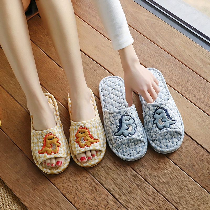 (Cross-border trading), cloth, non-slip mute slippers for men and women, for beloved, increased thickness