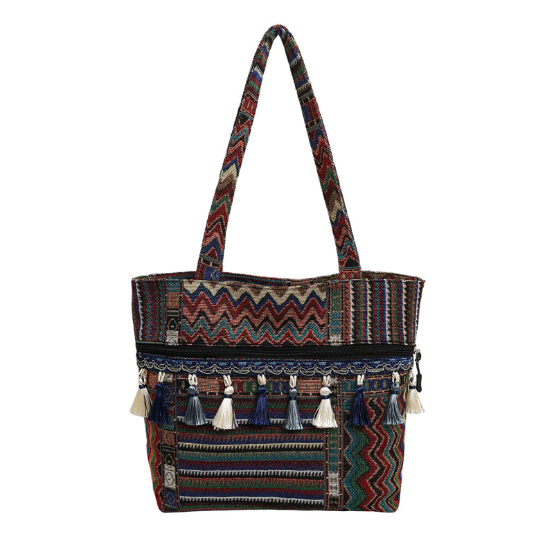 Bolsos de estilo nacional, bolsos de nicho, bolsos de hombro de estilo vacacional, bolsos de mujer, bolsos de primavera de 2025.