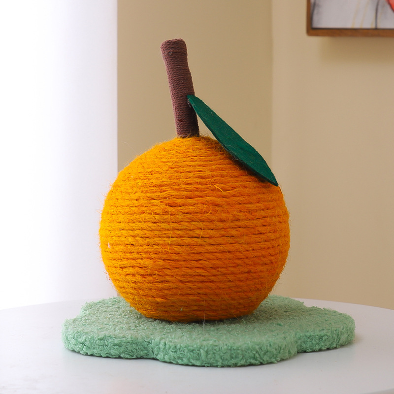 Factory direct cat climbing frame cat scratching board small grinding claw funny cat toy cat scratching ball orange shape seamless generation hair