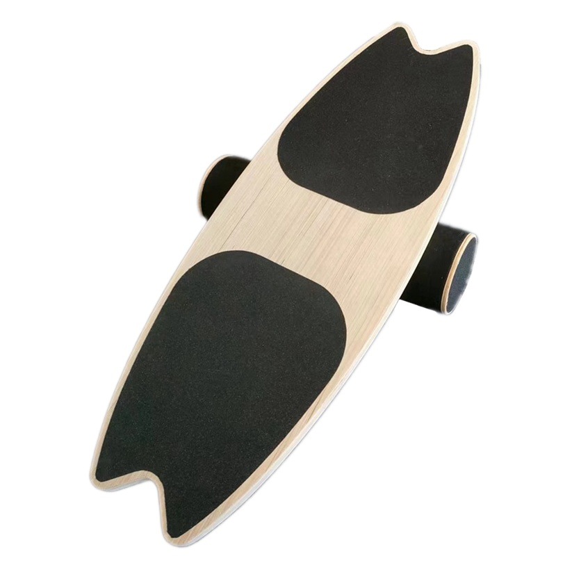 Balance Board Surfing Snowboard Wooden Rehabilitation Balance Trainer Core Training Pulp Board Carved Skateboard