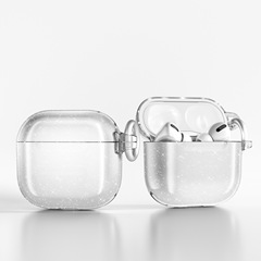 防御者ターミネーターフラッシュ透明AirPods4世代Pro2フック1/2世代3世代中性耐衝撃イヤホンケース