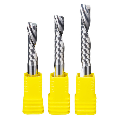 Huhao 3.175mm left-hand single-edge milling cutter acrylic cutting PVC advertising engraving tungsten steel end mill