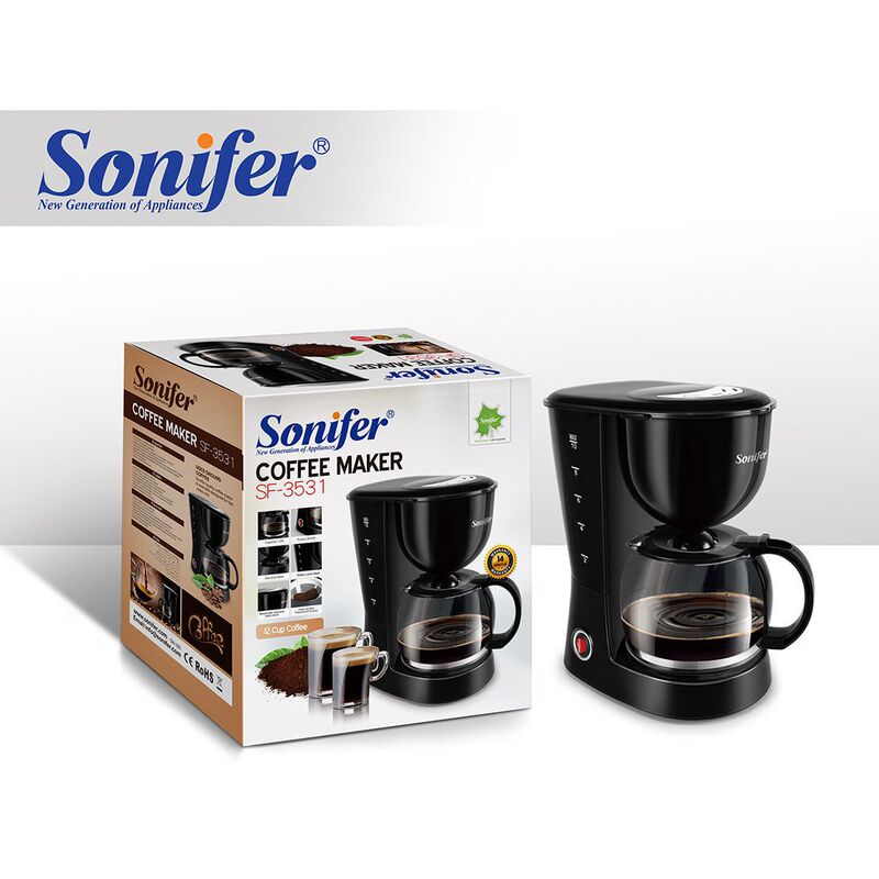 Sonifer household drip coffee machine small automatic drip filter coffee machine SF-3531 Sonifer household drip coffee machine small automatic drip filter coffee machine SF-3531