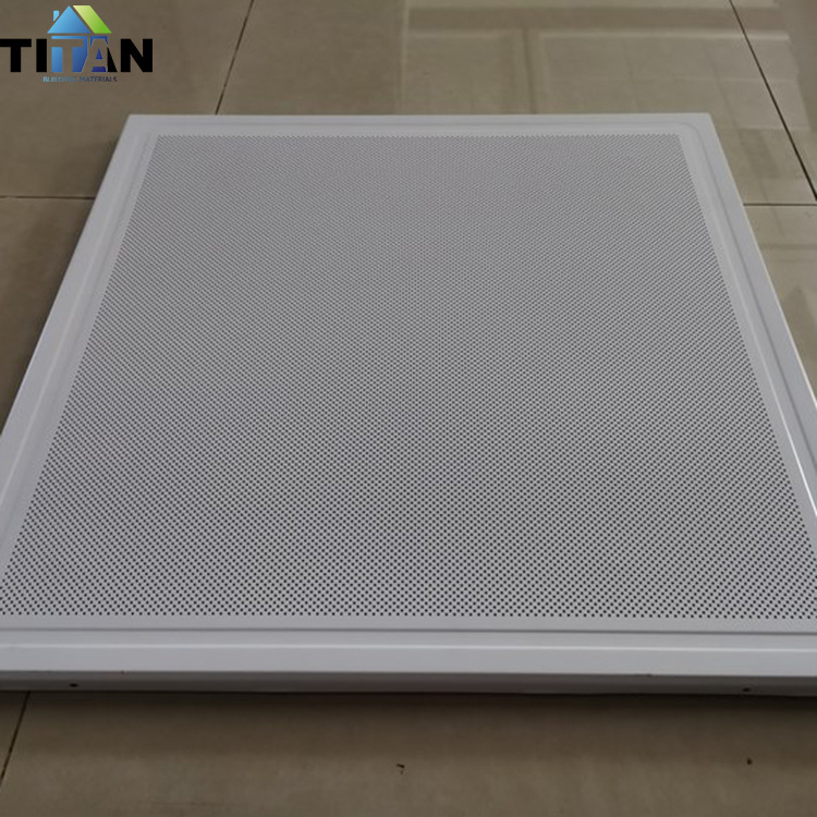 Fuera de Filipinas, techo integrado, fuelle de aluminio, material de techo, tablero de ingeniería de techo perforado, techo de aluminio perforado