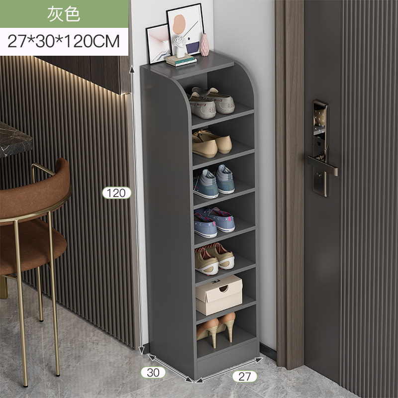 Zapatero puerta simple hogar multi-capa de almacenamiento artefacto ahorro de espacio esquina pequeño zapato estante a prueba de polvo