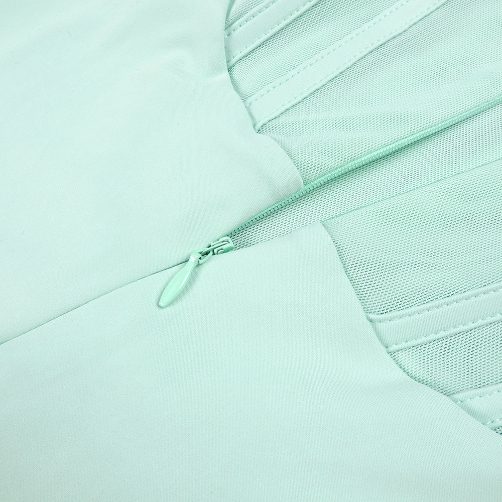 Light Green Halter Tulle Ribbon Dress Slimming High Waist Mop Dress 27 Light Green Halter Tulle Ribbon Dress Slimming High Waist Mop Dress