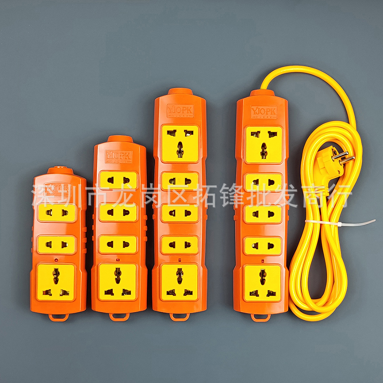 厂家直销欧标带线排插带陶瓷高级万能孔插座带灯耐高温越南插座