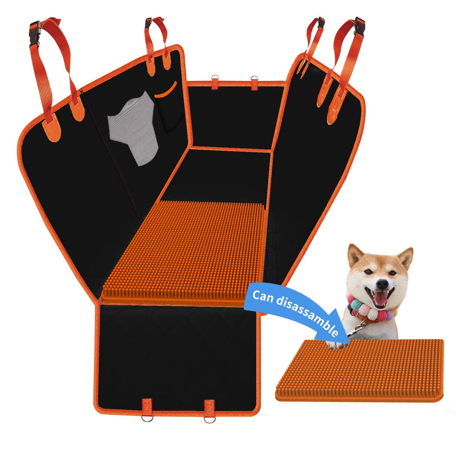 Cross-border new wholesale anti-dirt waterproof dog mat, portable, machine washable, scent-absorbent mat, dog seat mat, car pet mat