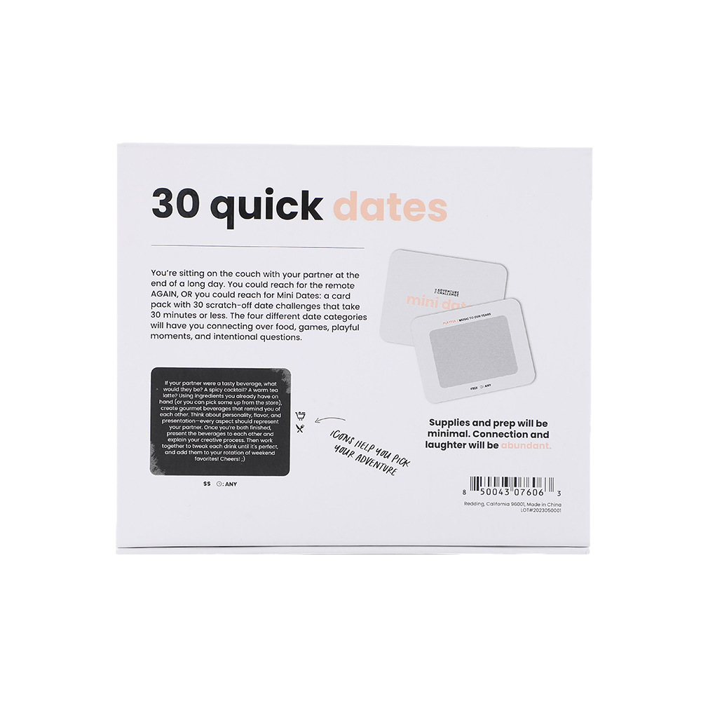 Adventure Challenge MiniDates Couple Date Scratch Card Board Game Cards Cross-Border Exclusive Selection_voghion.com