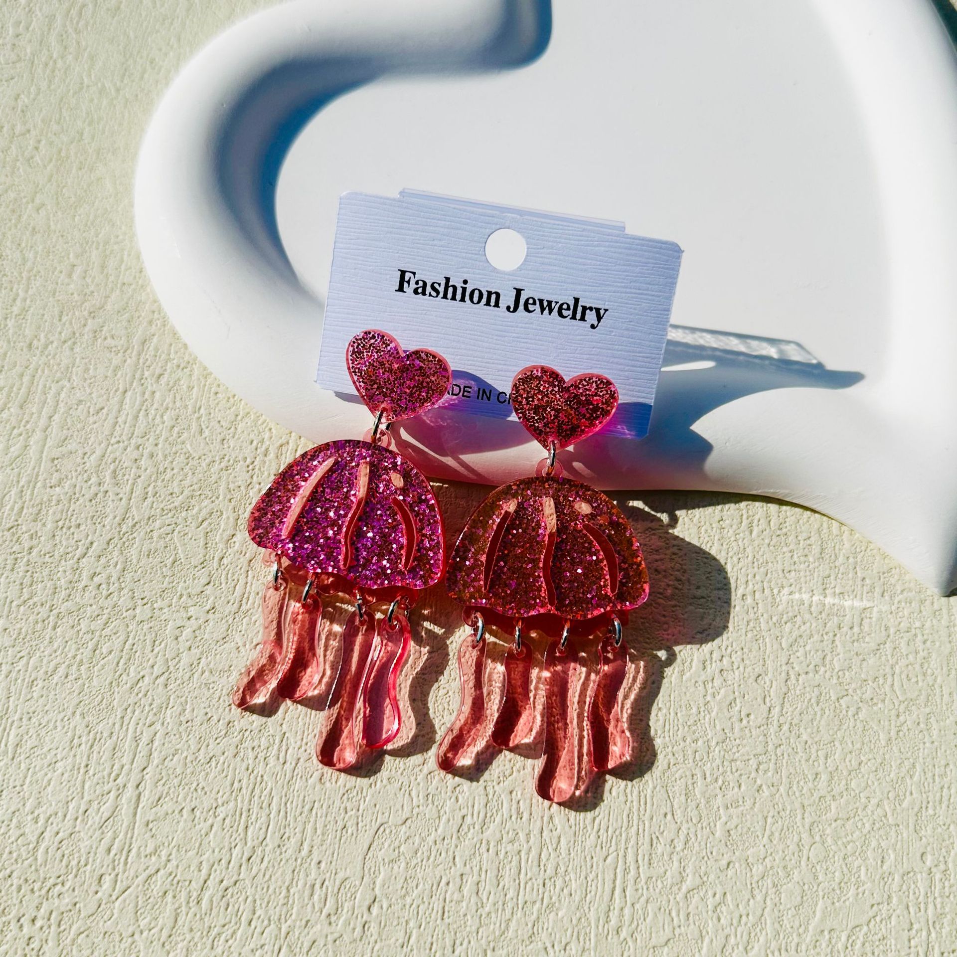 1 Pair Cute Jellyfish Arylic Drop Earrings display picture 3