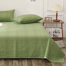 棉布老粗布床单单件日系宿舍单人被单三件套棉麻炕单夏季软凉席厂
