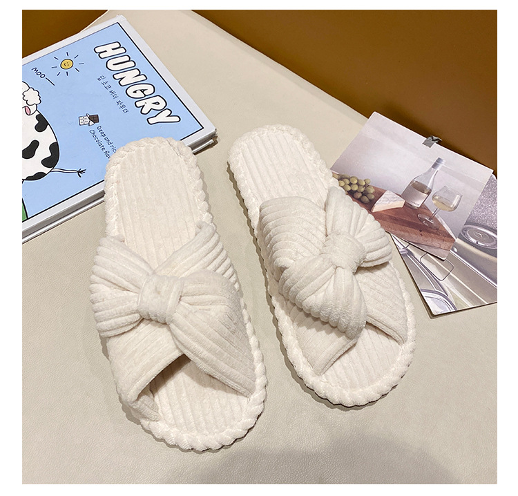 Kadın Thongs Dış Mekan Kumaş Kauçuk Şok Emici Slaytlar_voghion.com