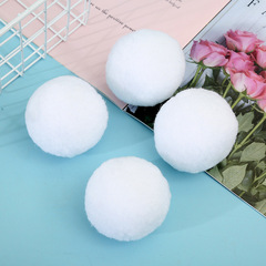 Pure White High-Elastic Ball Hat Decor White Balls Fabric Accessory Plush Ball Manufacturer Wholesale