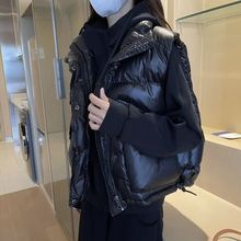 羽绒马甲2022年新款女冬季白鸭绒韩国东大门宽松欧货外穿背心马夹