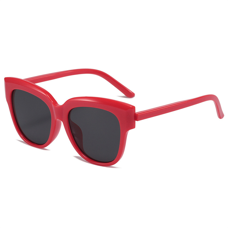 22 nuevo diseñador ojo de gato oversize transfronterizo gafas de sol contraste color retro francés gafas de sol UV400 fabricante