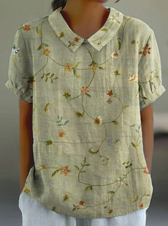 Fuente de fábrica de comercio exterior estación independiente de burbujas de verano monzón camisa de manga corta camisa de flores