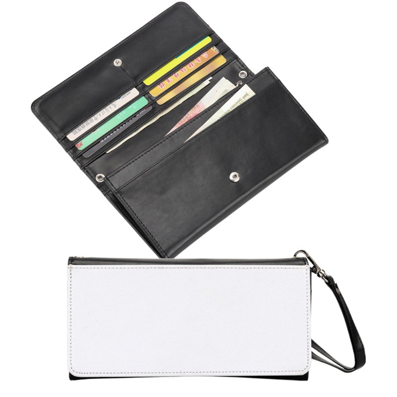 Suministro directo de fábrica de transferencia de calor sublimación en blanco billetera de mujer bolso de mano paquete colgante transferencia de calor material en blanco