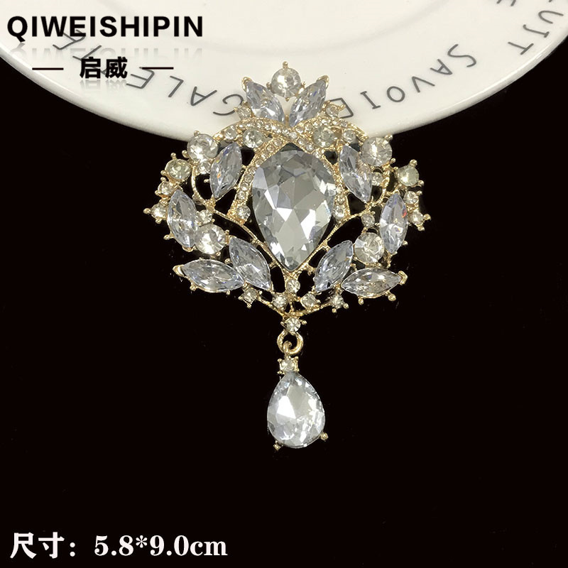 Qiwai 新しいクリエイティブ diy ダイヤモンドパールフラワー太陽神花宝石ペンダント蝶ネクタイアクセサリー合金アクセサリー|undefined