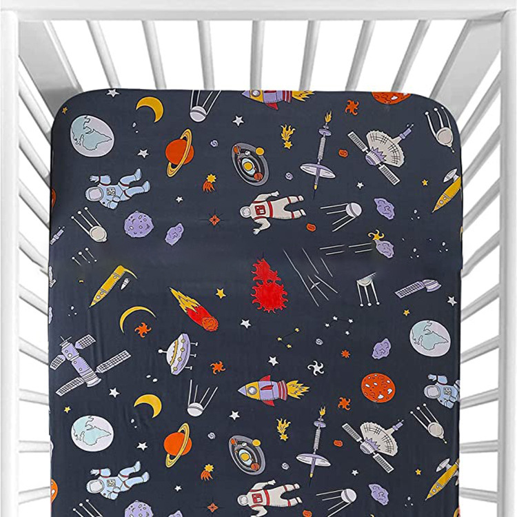 Suministro directo de fábrica de impresión de algodón sábana ajustable colcha colchón cubierta transfronteriza Amazon