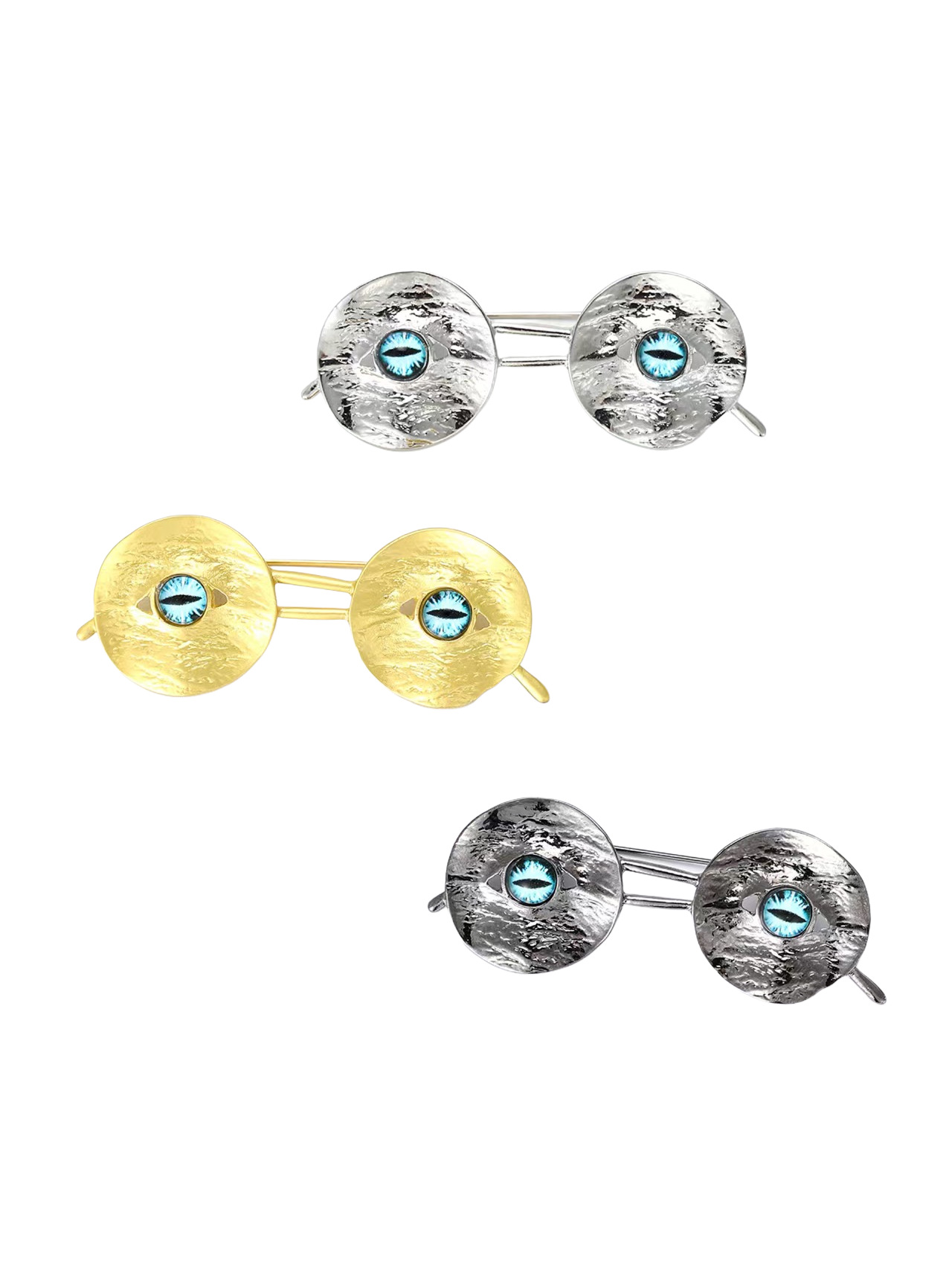 New Personalized Retro Alloy Enamel Glasses Brooch Simple and Creative Men's and Women's Suit Coat Corsage Jewelry Pin