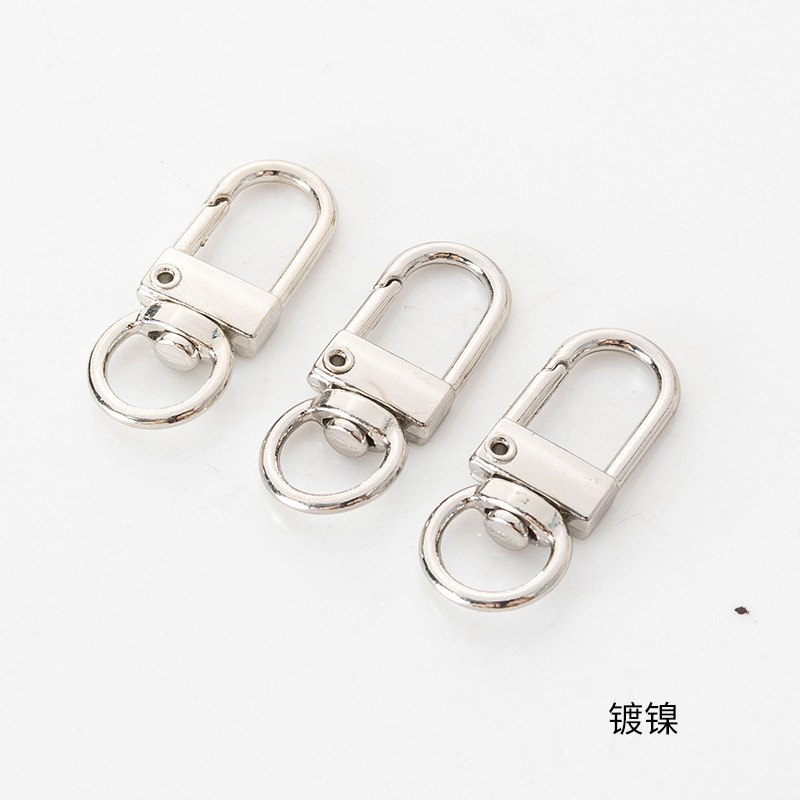 スポットメタル diy フックバックルハードウェアバッグアクセサリーキーホルダーチェーン犬バックルドアバックル合金スプリングバックル卸売