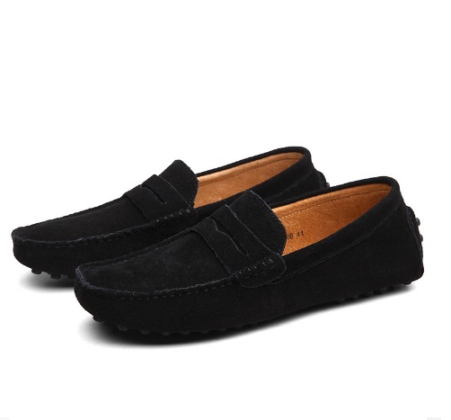 Derby décontracté en daim et cuir verni pour hommes, chaussures confortables de fête d'affaires à bout carré_voghion.com