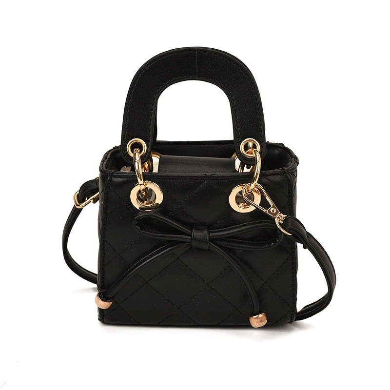 Bolsa de mano de la princesa de moda coreana Linge, lindo arco bebé bolso pequeño nuevo mini bolso de accesorios para niños