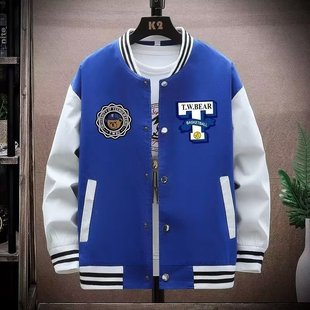 Trendy Chinese-Style Baseball Jacket for Men, Spring and Autumn Couple's Outfit, Versatile Loose Fit for Boys, Trendy Brand Ins Student Jacket, Wholesale