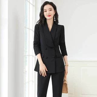 西装套装女春秋2026新款女神范休闲正装西服外套女工作服显瘦通勤