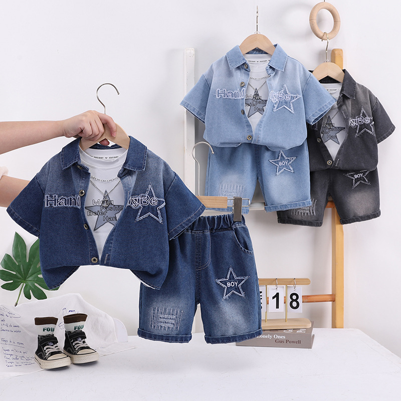 Summer denim set for boys