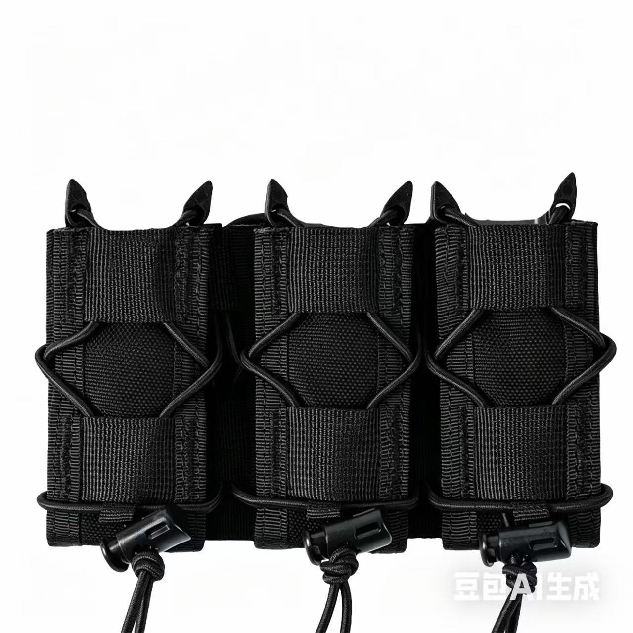 Direct from the manufacturer: Outdoor tactical Tiger-style short 9mm dual quick-draw functional pouch tactical waistband flashlight holster