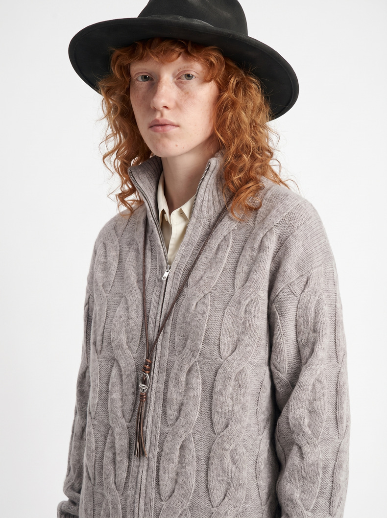 Inflation Jacquard Knit Jacket