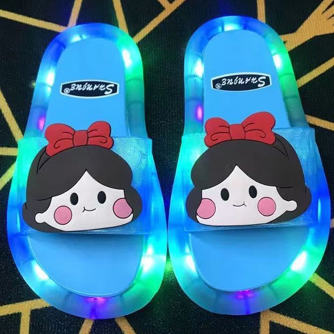 Zapatillas para niños Zapatillas luminosas Zapatillas de moda de dibujos animados Zapatillas de unicornio Unicorn Cruz espejo