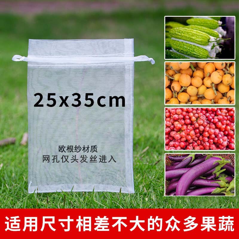防鸟防虫袋水果套袋无花果束口草莓袋透气葡萄瓜果防果蝇防虫网袋|undefined