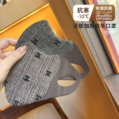 【印花保暖口罩】秋冬防晒口罩女神高颜值新款透气可水洗防风出行