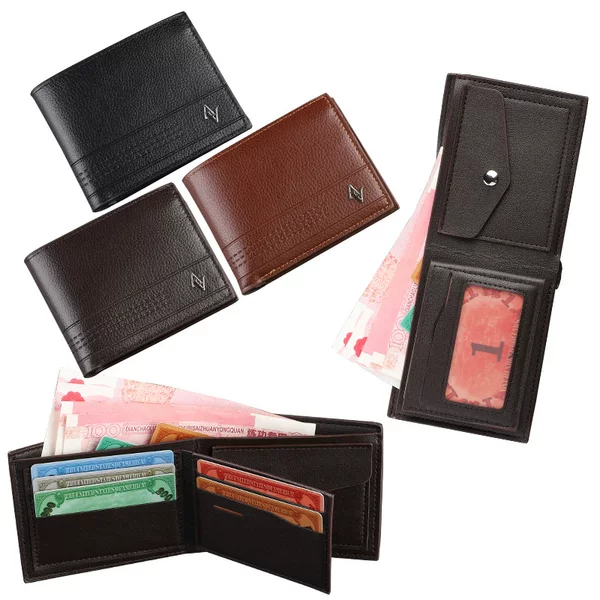 Directly from the Manufacturer, Men's Wallet, Business Casual Soft Leather Wallet, Multiple Card Slots, Large Capacity, Small Wallet, Men's Portable Coin Purse