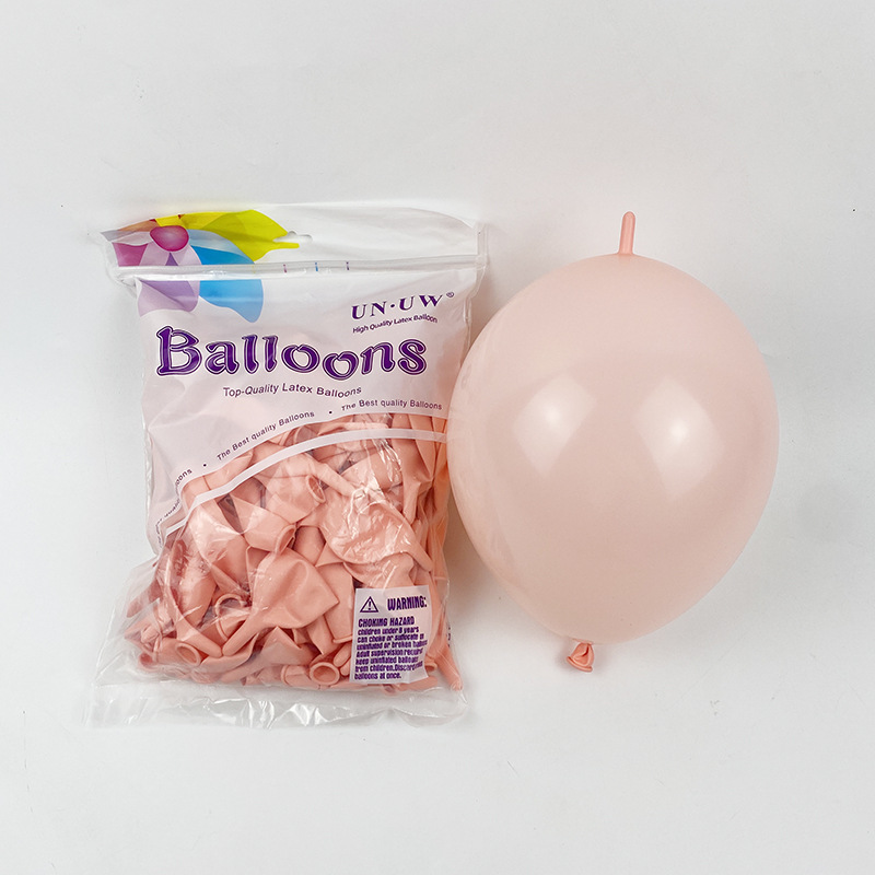 Globos con Cola de 10 Pulgadas para Fiestas, Color Sólido