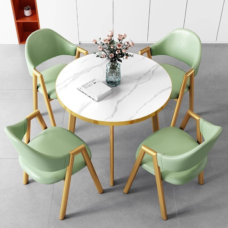 Simple Modern Negotiation Reception Table and Chair Combination Office Leisure Milk Tea Coffee Shop Rental Room Home Dining Table