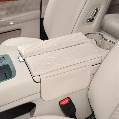 Armrest box pad Dedicated Armrest Box Heightening Protective Cover - wei-brand-v9x-off-white