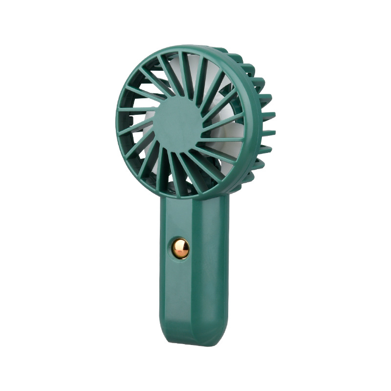 Nuevo niño pequeño ventilador de mano transfronterizo en vivo ventilador de bolsillo portátil cuello colgante con cuerda de carga mini ventilador